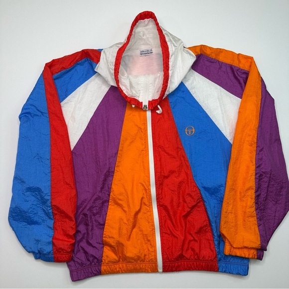 Vintage 1990’s Sergio Tacchini Colorblock Track Jacket - Picture 1 of 8